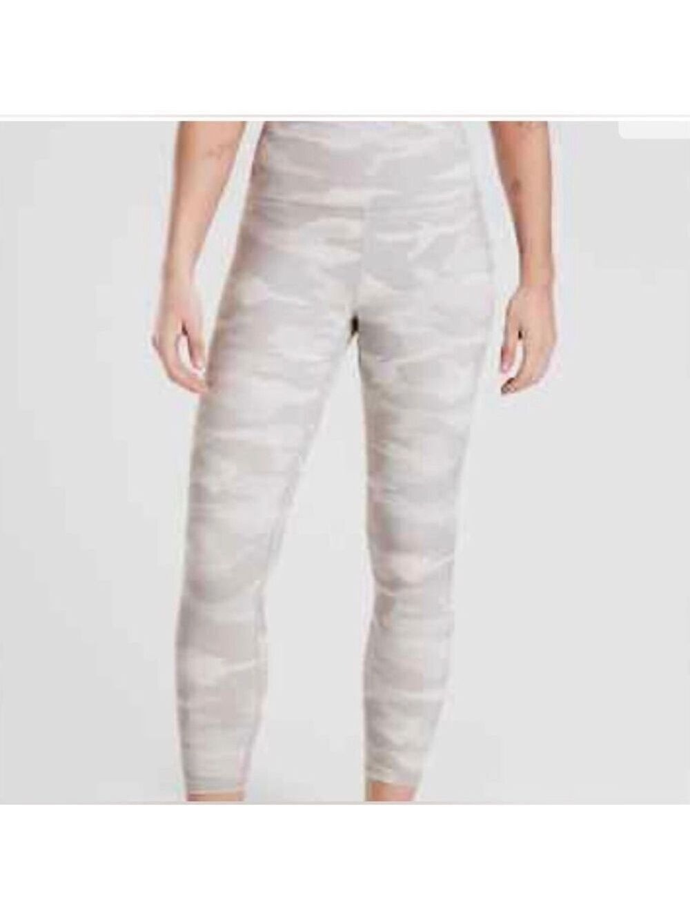 Athleta High Rise Elation Camo 7/8 Tight Taupe 1X NWT